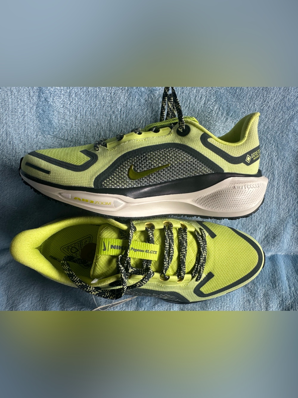 👟 Nike Pegasus 41 GTX Gore-Tex Women’s 8 Volt Black Running Shoes NWT